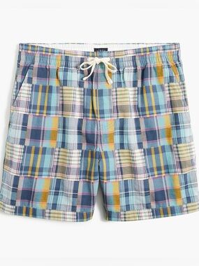 J. Crew Madras 5” Dock Shorts Medium
